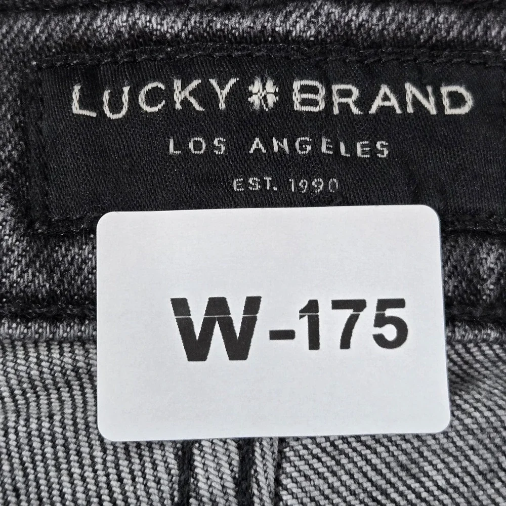 Lucky Brand Men Jeans 32X32 Gray Denim 121 Slim Straight Zipper 32